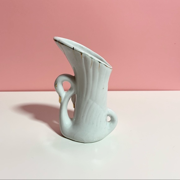 Vintage pastel double swan vase - Picture 3 of 4